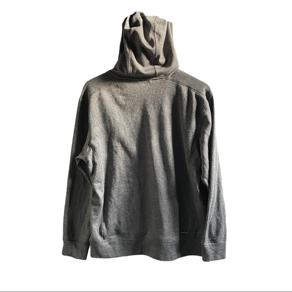 Adidas Mens Gray Neon Orange sweatshirt Hood Climawarm material Size large - Picture 11 of 13